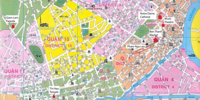 Сайгон район на карті