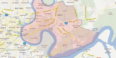 Карта районів міста Хошимін 