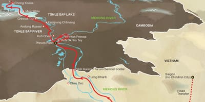 Карта річки Сайгон 